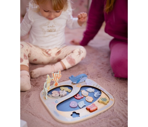 TOOKY TOY Złowić Rybkę Gra Zręcznościowa Układanka Montessori