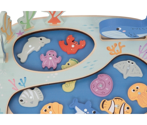 TOOKY TOY Złowić Rybkę Gra Zręcznościowa Układanka Montessori