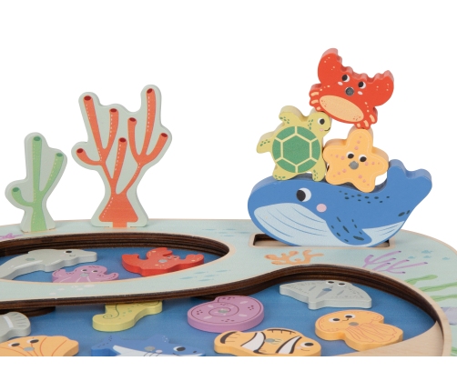 TOOKY TOY Złowić Rybkę Gra Zręcznościowa Układanka Montessori