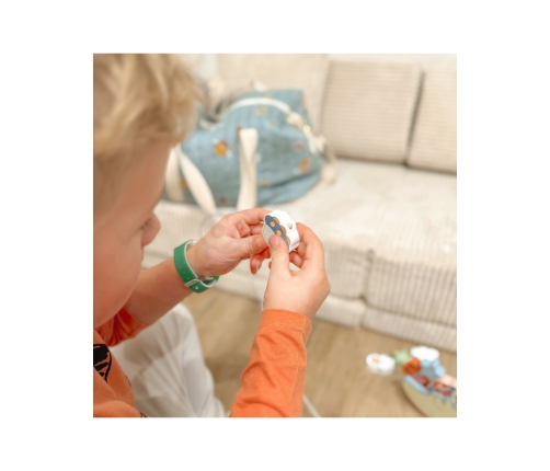 TOOKY TOY Kosmiczny Śpiący Księżyc Balansująca Układanka Drewniana Nawlekanka Montessori