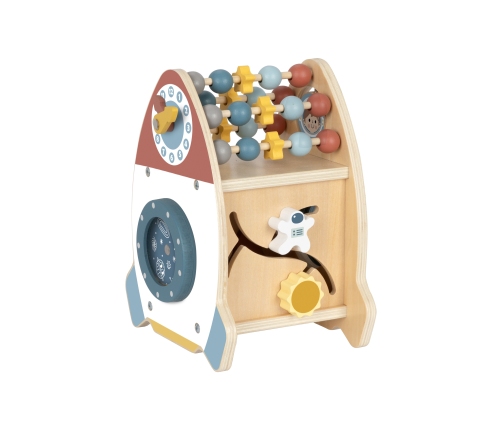 TOOKY TOY Kosmiczna Rakieta Aktywności Sorter Labirynt Drewniany