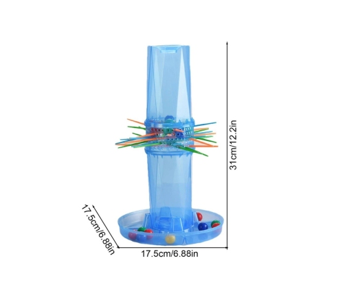 WOOPIE Gra Zręcznościowa Spadające Kulki Bierki Wyjmij Patyczki