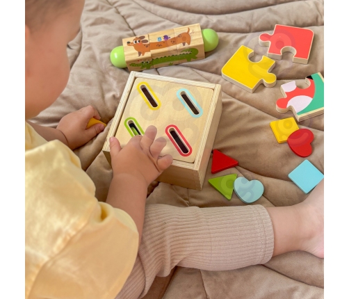 TOOKY TOY Box Pudełko XXL Montessori Edukacyjne 7w1 Sensoryczne 22-24 Mies