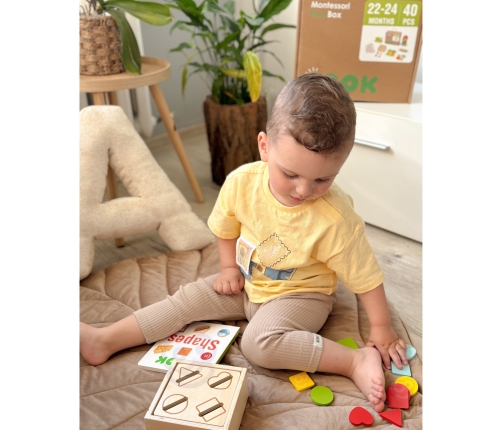 TOOKY TOY Box Pudełko XXL Montessori Edukacyjne 7w1 Sensoryczne 22-24 Mies