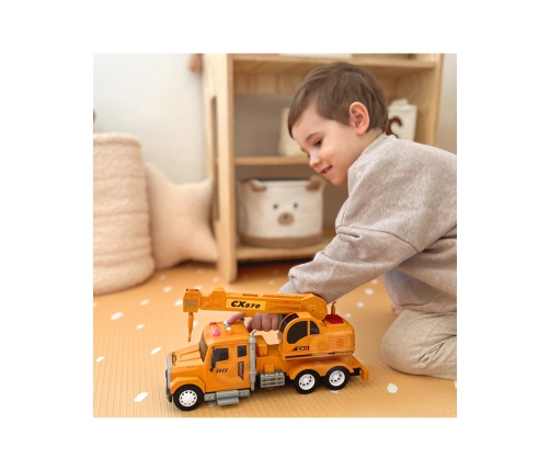 WOOPIE Interaktywny Dźwig z Ruchomym Hakiem Ciężarówka 1:14