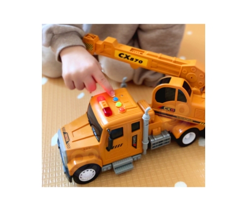 WOOPIE Interaktywny Dźwig z Ruchomym Hakiem Ciężarówka 1:14