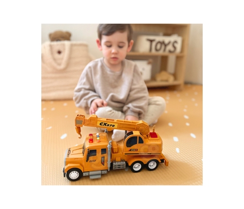 WOOPIE Interaktywny Dźwig z Ruchomym Hakiem Ciężarówka 1:14