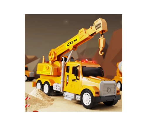 WOOPIE Interaktywny Dźwig z Ruchomym Hakiem Ciężarówka 1:14