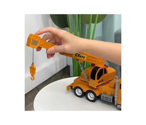 WOOPIE Interaktywny Dźwig z Ruchomym Hakiem Ciężarówka 1:14