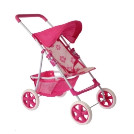 WOOPIE ROYAL Wózek dla Lalek Spacerówka w Kwiaty WOOPIE ROYAL Wózek dla Lalek Spacerówka w Kwiaty