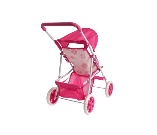 WOOPIE ROYAL Wózek dla Lalek Spacerówka w Kwiaty