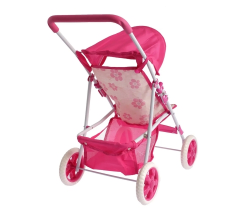 WOOPIE ROYAL Wózek dla Lalek Spacerówka w Kwiaty