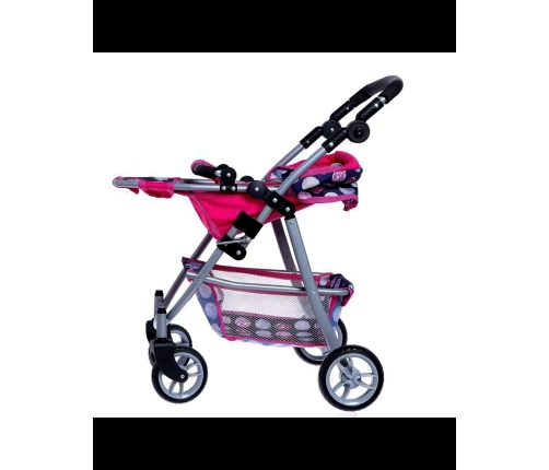 WOOPIE ROYAL Wózek dla Lalek Regulowane Siedzisko 4 Koła