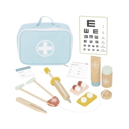 TOOKY TOY Drewniany Zestaw Małego Lekarza Doktora w Walizce z Akcesoriami TOOKY TOY Drewniany Zestaw Małego Lekarza Doktora w Walizce z Akcesoriami