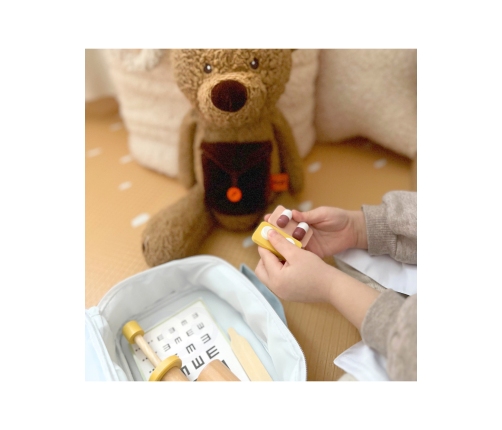 TOOKY TOY Drewniany Zestaw Małego Lekarza Doktora w Walizce z Akcesoriami