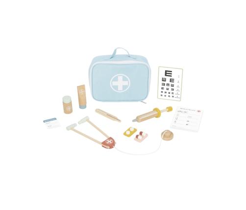 TOOKY TOY Drewniany Zestaw Małego Lekarza Doktora w Walizce z Akcesoriami