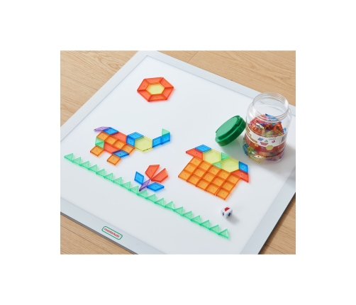 MASTERKIDZ Zestaw Klocki Montessori Tangram Mozaika 140 el.