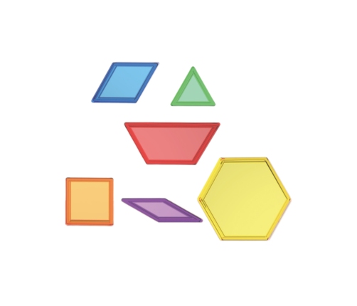 MASTERKIDZ Zestaw Klocki Montessori Tangram Mozaika 140 el.