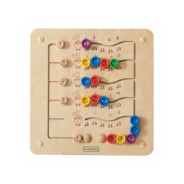 MASTERKIDZ Kolorowe Gąsieniczki Nauka Liczb i Ilości - Tablica Ścienna Edukacyjna Montessori