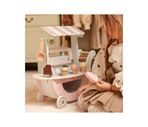 WOOPIE GREEN Lodziarnia XXL Sklepik Pastelowy Wózek z Lodami