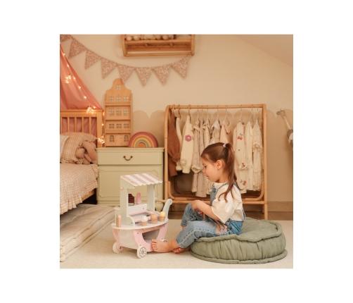 WOOPIE GREEN Lodziarnia XXL Sklepik Pastelowy Wózek z Lodami