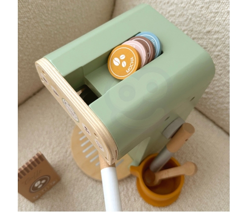 WOOPIE GREEN Drewniany Ekspres do Kawy 25 el Cukiernia Barista