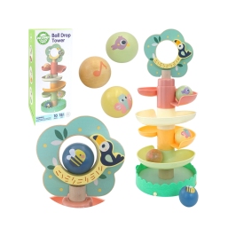 WOOPIE GREEN Drewniany Kulodrom Tor Kulkowy 6EL Sensoryczne Edukacyjny WOOPIE GREEN Drewniany Kulodrom Tor Kulkowy 6EL Sensoryczne Edukacyjny