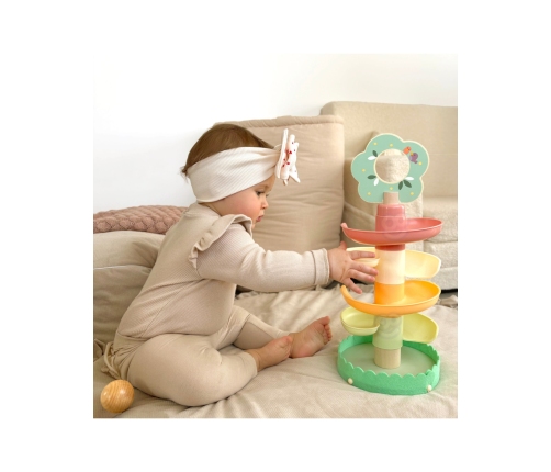 WOOPIE GREEN Drewniany Kulodrom Tor Kulkowy 6EL Sensoryczne Edukacyjny