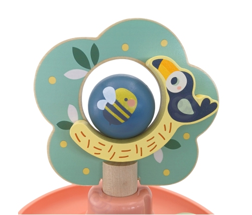 WOOPIE GREEN Drewniany Kulodrom Tor Kulkowy 6EL Sensoryczne Edukacyjny