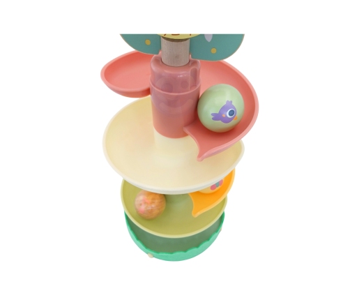 WOOPIE GREEN Drewniany Kulodrom Tor Kulkowy 6EL Sensoryczne Edukacyjny