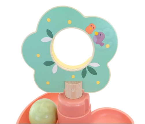 WOOPIE GREEN Drewniany Kulodrom Tor Kulkowy 6EL Sensoryczne Edukacyjny