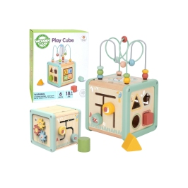 WOOPIE GREEN Drewniana Kostka Aktywności Multifunkcyjna Edukacyjna Sorter WOOPIE GREEN Drewniana Kostka Aktywności Multifunkcyjna Edukacyjna Sorter