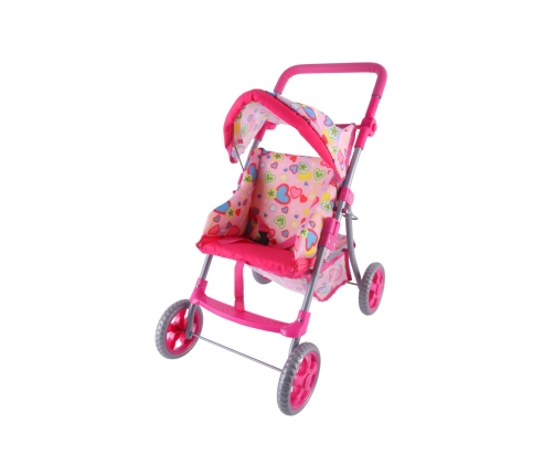 WOOPIE ROYAL Spacerówka Wózek dla Lalek Serca Kolorowe