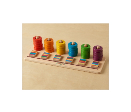 MASTERKIDZ Układanka Nauka Liczenia i Kolorów Sorter Montessori