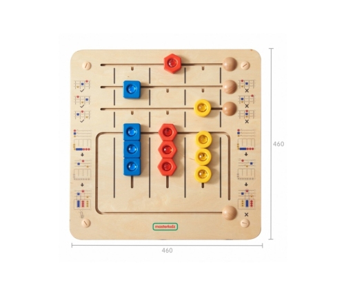 MASTERKIDZ Układanka Sortowanie Diamentów - Tablica Ścienna Edukacyjna Montessori