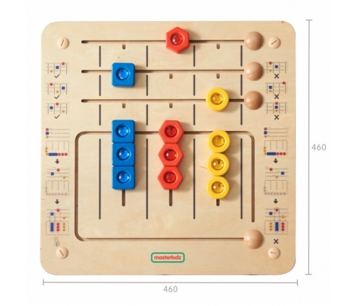 MASTERKIDZ Układanka Sortowanie Diamentów - Tablica Ścienna Edukacyjna Montessori