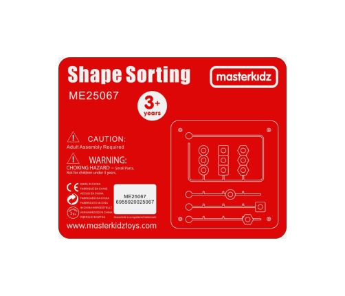 MASTERKIDZ Układanka Sortowanie Diamentów - Tablica Ścienna Edukacyjna Montessori