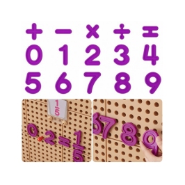 MASTERKIDZ Zestaw Cyferek i Znaków do Nauki Liczenia i Matematyki do Paneli Ściennych STEM 82 el. MASTERKIDZ Zestaw Cyferek i Znaków do Nauki Liczenia i Matematyki do Paneli Ściennych STEM 82 el.