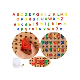 MASTERKIDZ Alfabet Zestaw Liter (Dużych i Małych) do Paneli Ściennych STEM 122 el.