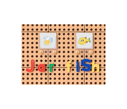 MASTERKIDZ Alfabet Zestaw Liter (Dużych i Małych) do Paneli Ściennych STEM 122 el.