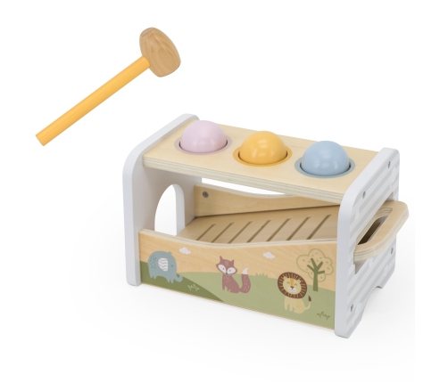 VIGA Drewniany Zestaw Wybijanka + Cymbałki Ksylofon 2w1