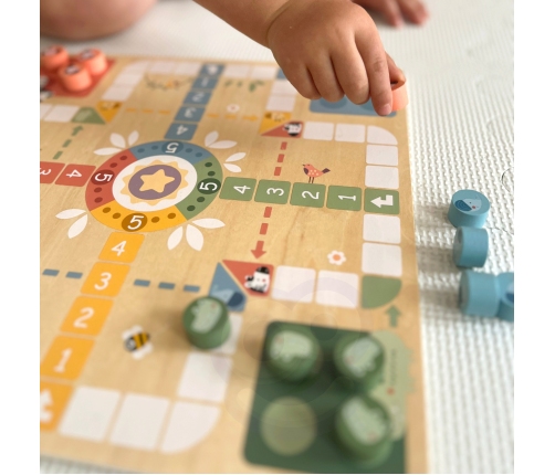 WOOPIE GREEN Gry Planszowe Logiczne 2w1 Ludo Chińczyk + Uwolnij Zwierzątka