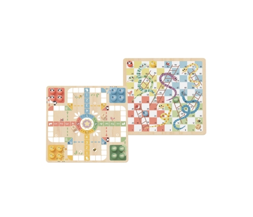 WOOPIE GREEN Gry Planszowe Logiczne 2w1 Ludo Chińczyk + Uwolnij Zwierzątka