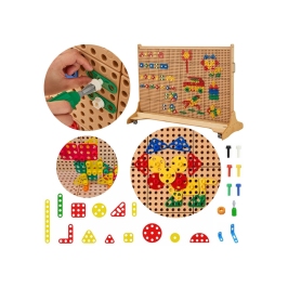 MASTERKIDZ Zestaw Geometrycznych Kształtów Klocków do Paneli Ściennych STEM 260 el. MASTERKIDZ Zestaw Geometrycznych Kształtów Klocków do Paneli Ściennych STEM 260 el.