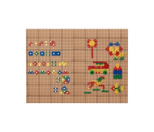 MASTERKIDZ Zestaw Geometrycznych Kształtów Klocków do Paneli Ściennych STEM 260 el.