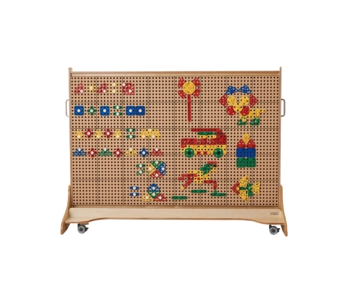 MASTERKIDZ Zestaw Geometrycznych Kształtów Klocków do Paneli Ściennych STEM 260 el.