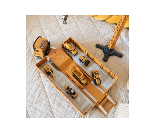 WOOPIE Samochód Ciężarowy 6w1 Zestaw Budowy Dźwig Resoraki Akcesoria