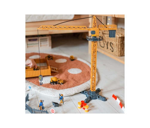 WOOPIE Samochód Ciężarowy 6w1 Zestaw Budowy Dźwig Resoraki Akcesoria