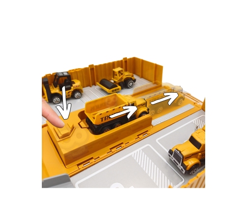 WOOPIE Samochód Ciężarowy 6w1 Zestaw Budowy Dźwig Resoraki Akcesoria