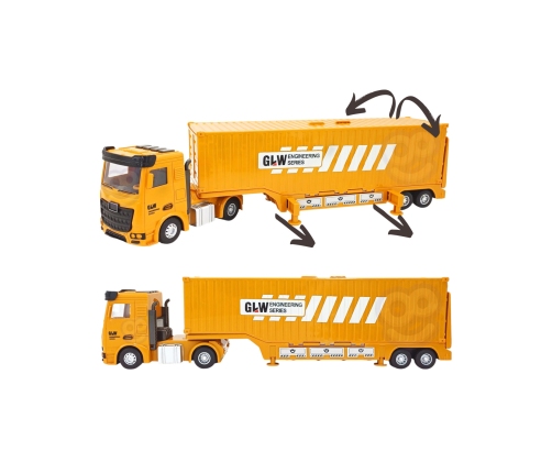 WOOPIE Samochód Ciężarowy 6w1 Zestaw Budowy Dźwig Resoraki Akcesoria